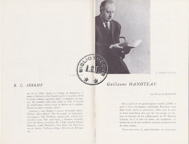 Les programmes de Théatre de l\